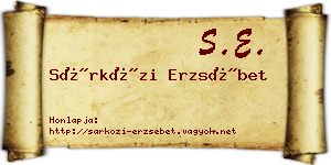 Sárközi Erzsébet névjegykártya